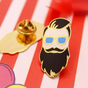 Beardman Lapel Pin. We curated and customize lapel pins, also sell them online on our online lapel pin store