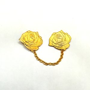 The Double Flower Collar Pin