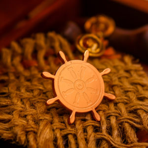 The ships wheel lapel pin for all the captains Pin It Up is an online unique gift store and online lapel pin store.