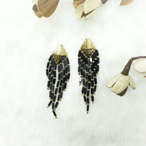 golden designer earrings from pin it up