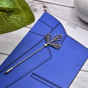 The Metal Leaf Coat Pin is one of the finest and best metal accessories a man can have.