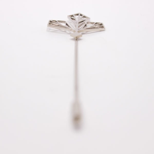 leaf pocket pin white