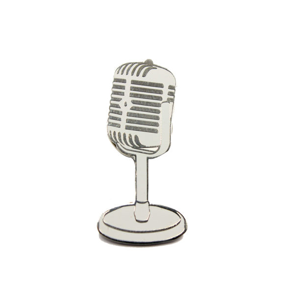 Mic Lapel Pin or Microphone Lapel Pin or Mic enamel pin here for your singer friend who loves to sing in his spare time.