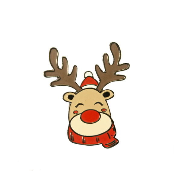 Reindeer Enamel pin is here to make your christmas more enduring