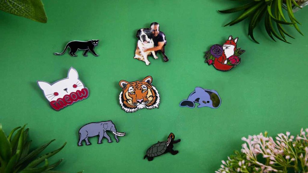Creative Animal Lapel Pins in your own designs manufacturer and maker