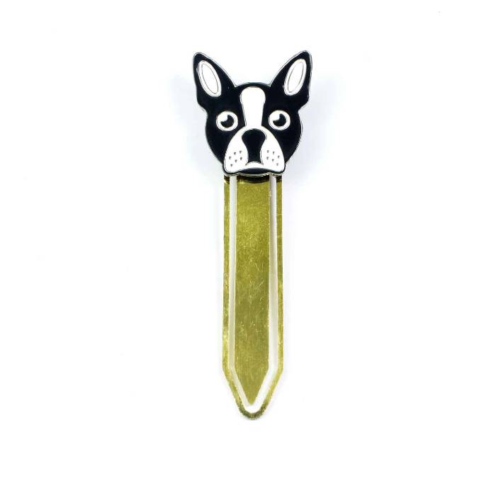 custom metal bookmark of dogs and wild animal