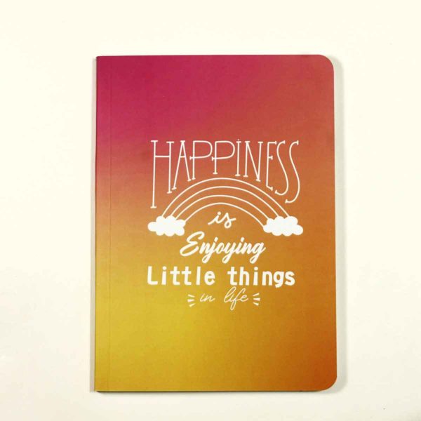 Happiness is Everything Colorful Diary from Pin It Up in White background