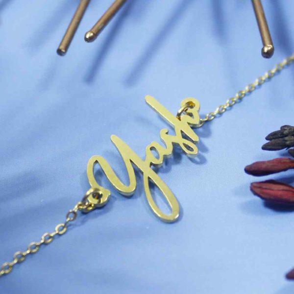 Get the perfect metal personalized name bracelets for you and your loved ones.