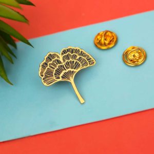 Ginkgo Leaf Lapel Pin or Ginkgo Leaf Enamel Pin is a perfect unique gift for nature lovers and activists out there.