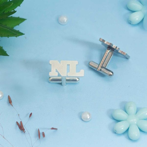 Personalized Laser-Cut Initials Cufflinks from the best unique gifts store