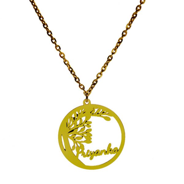 Personalized Pendant With White Background