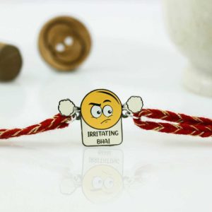 Irritating Bhai Metal Rakhi for Your Annoying brother from Pin It Up