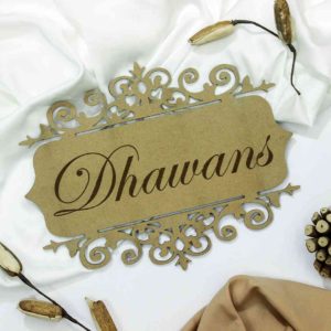 MDF Wooden Nameplates for your adorable house's door