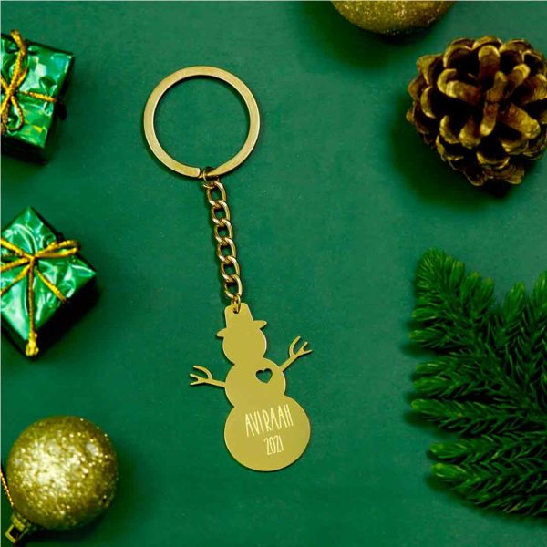 Customized Christmas Theme Keychain