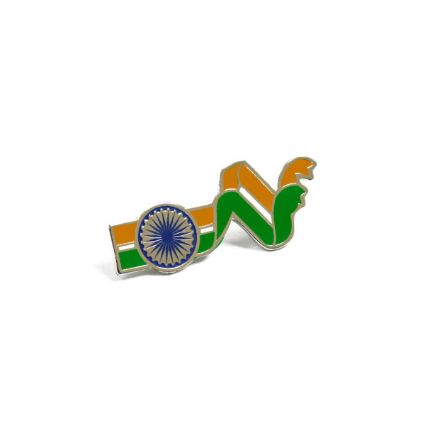 Flag Lapel Pin With White Background